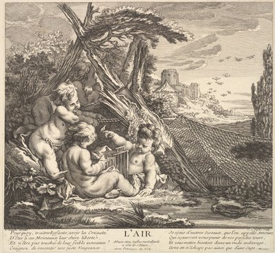 Powietrze, XVIII wiek. autorstwa Claude Augustin Duflos
