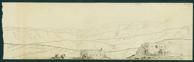Widok Jebel Sunnin i Kefr Silwan z B