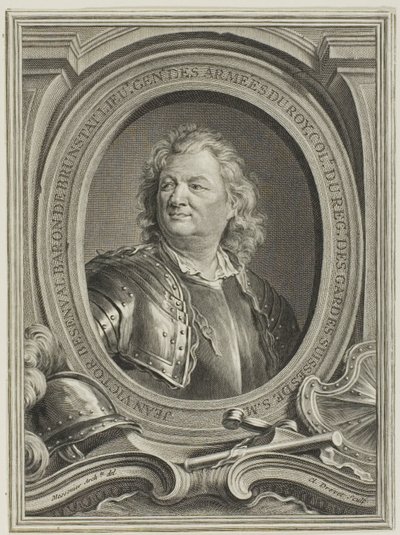 Portret Jeana-Victora, barona de Besenval autorstwa Claude Drevet