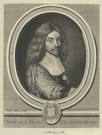 Charles de la Porte, książę La Meilleraye 1602-1664, ok. 1690. autorstwa Claude Duflos