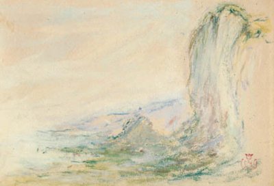 Skały w Etretat podczas odpływu autorstwa Claude Emile Schuffenecker