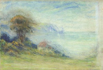 Nadmorski krajobraz w Etretat (?) autorstwa Claude Emile Schuffenecker