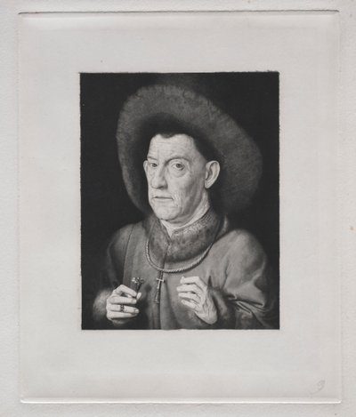 Mężczyzna z różowym autorstwa Claude Ferdinand Gaillard