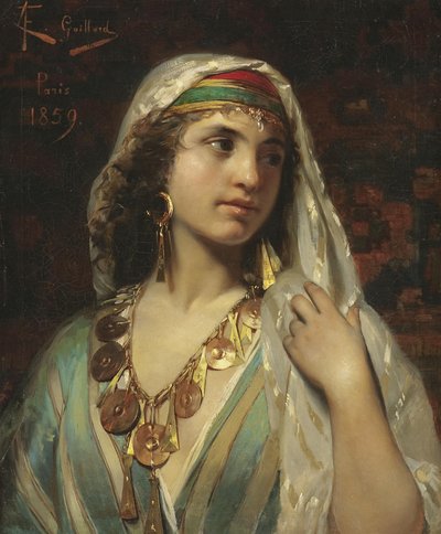 Odalisque autorstwa Claude Ferdinand Gaillard