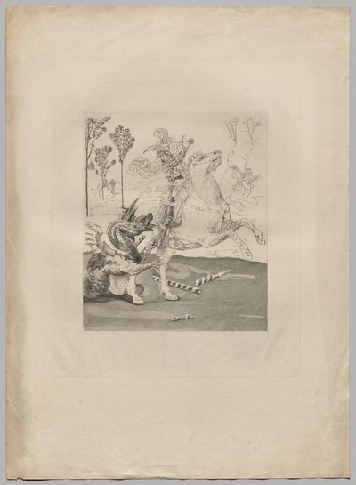 Święty Jerzy i smok (1) autorstwa Claude Ferdinand Gaillard