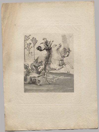 Św. Jerzy i smok (2) autorstwa Claude Ferdinand Gaillard
