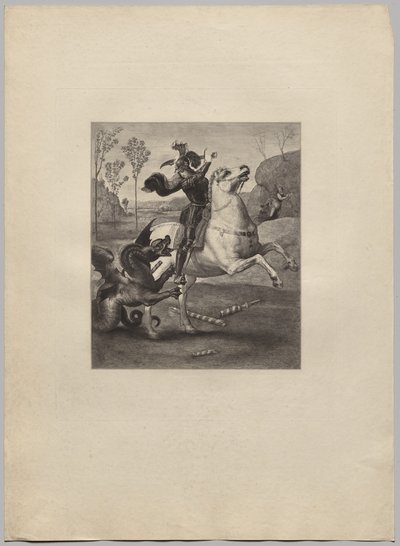 Św. Jerzy i smok (4) autorstwa Claude Ferdinand Gaillard