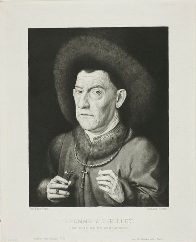 Człowiek z Różowym autorstwa Claude Ferdinand Gaillard