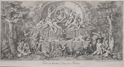 Cztery Festiwale: Festiwal Faune. autorstwa Claude Gillot