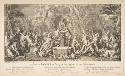 Święto Bachusa.n.d. autorstwa Claude Gillot