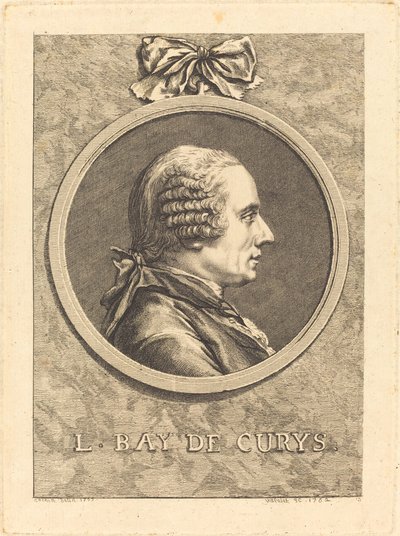 L. Bay de Curys autorstwa Claude Henri Watelet after Charles Nicolas Cochin II