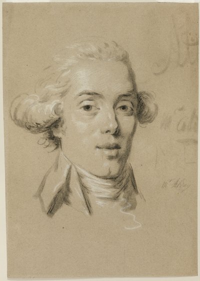 Portret młodego mężczyzny autorstwa Claude Jean Baptiste Hoin