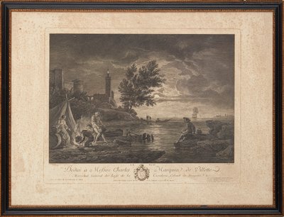 Francuskie ryciny na stali autorstwa Claude Joseph (after) Vernet