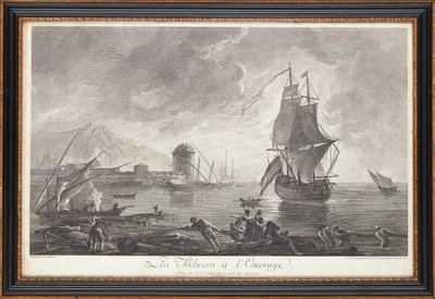 Francuskie ryciny na stali autorstwa Claude Joseph (after) Vernet