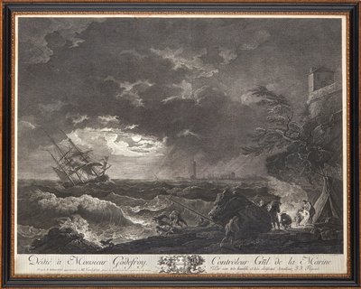 Francuskie ryciny na stali autorstwa Claude Joseph (after) Vernet