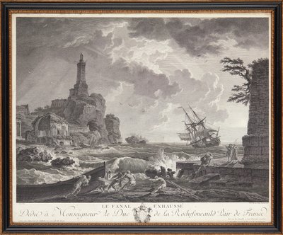 Francuskie ryciny na stali autorstwa Claude Joseph (after) Vernet