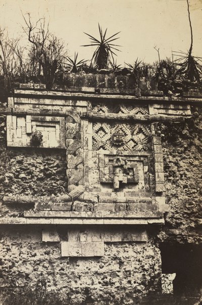 Klasztor, Uxmal autorstwa Claude Joseph Désiré Charnay