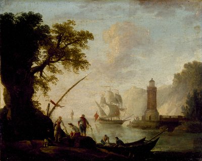 Widok na wybrzeże Morza Śródziemnego, bez daty autorstwa Claude Joseph Vernet