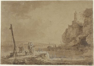 Mały port pod klifami autorstwa Claude Joseph Vernet