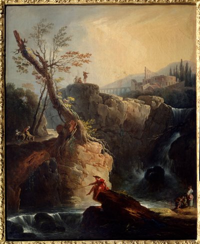 Wodospad Malarstwo Josepha Verneta (1714-1789) 1773 Nd. 0,75x0,6 m Rouen, Muzeum Sztuk Pięknych. autorstwa Claude Joseph Vernet
