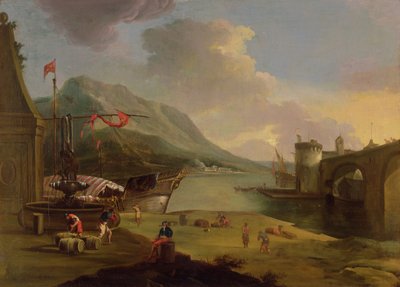Rozładunek galer w Cieśninach Mykeńskich autorstwa Claude Joseph Vernet