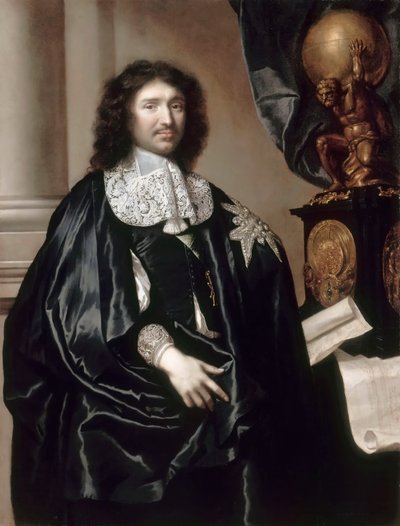 Portret Jean-Baptiste Colberta 1619-1683 autorstwa Claude Lefebvre