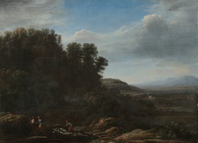Pejzaż włoski, ok. 1630 (olej na płótnie) autorstwa Claude Lorrain (1600 82)