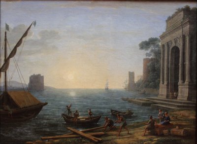 Port morski o wschodzie słońca autorstwa Claude Lorrain
