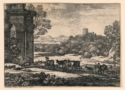 Bydło odpędzone do domu przez burzę autorstwa Claude Lorrain