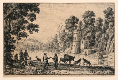 Taniec na brzegu rzeki autorstwa Claude Lorrain