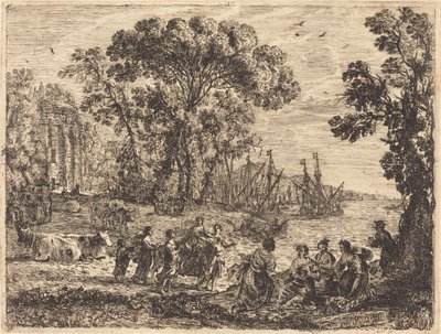 Europa i Byk autorstwa Claude Lorrain