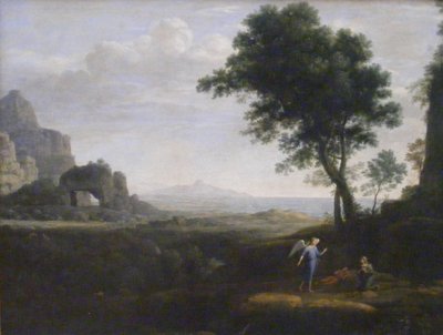 Hagar und Ismael in der Wüste Hagar i Ismael na pustyni autorstwa Claude Lorrain