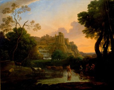 Idealny widok na Tivoli autorstwa Claude Lorrain