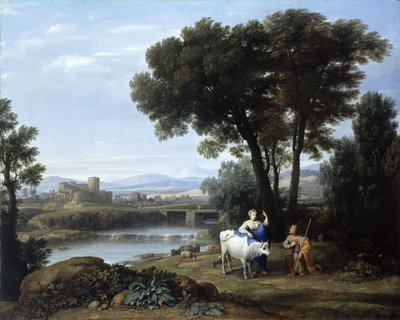 Junona powierzająca Io opiece Argusa autorstwa Claude Lorrain