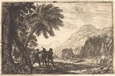 Krajobraz z bandytami (Scène de Brigands) autorstwa Claude Lorrain