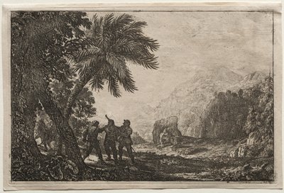 Krajobraz z rozbójnikami, 1633. autorstwa Claude Lorrain