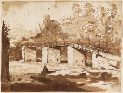 Krajobraz z mostem autorstwa Claude Lorrain