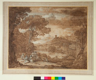 Krajobraz z nimfą Egeria Żałoba nad Numa autorstwa Claude Lorrain