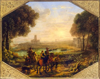 Krajobraz z portem Santa Marinella autorstwa Claude Lorrain