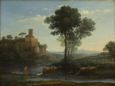 Pejzaż z motywem podróży Jakuba autorstwa Claude Lorrain