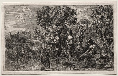 Przeprawa przez brod autorstwa Claude Lorrain