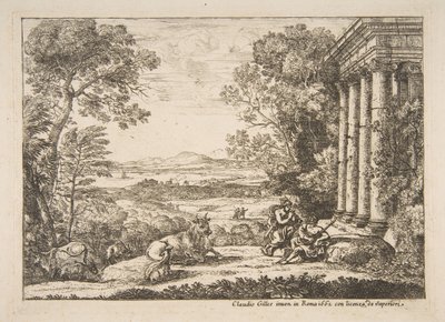 Merkury i Argus, 1662. autorstwa Claude Lorrain