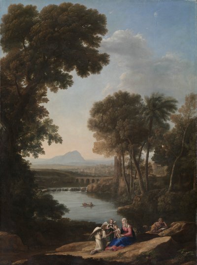 Odpocznij w locie do Egiptu autorstwa Claude Lorrain