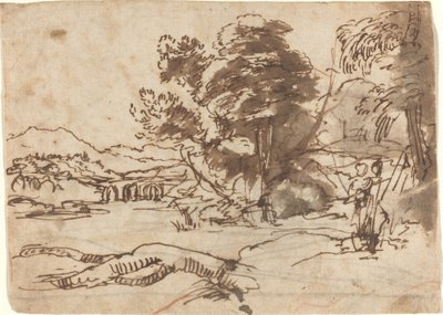 Krajobraz rzeki autorstwa Claude Lorrain