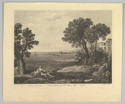 Pejzaż morski z Bachusem i Ariadną, 1742. autorstwa Claude Lorrain