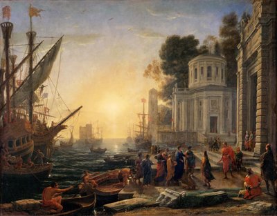 Wyokrętowanie Kleopatry w Tarsusie autorstwa Claude Lorrain