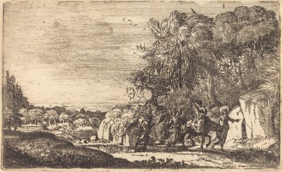 Ucieczka do Egiptu (La fuite en Egypte) autorstwa Claude Lorrain
