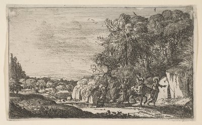 Ucieczka do Egiptu, ca. 1630-31. autorstwa Claude Lorrain