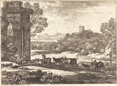 Stado powracające podczas sztormowej pogody autorstwa Claude Lorrain