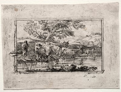 Stado w wodopoju autorstwa Claude Lorrain